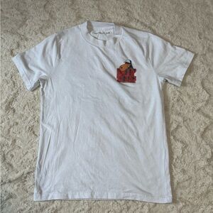 Abercrombie Kids White Tee with Red Graphic